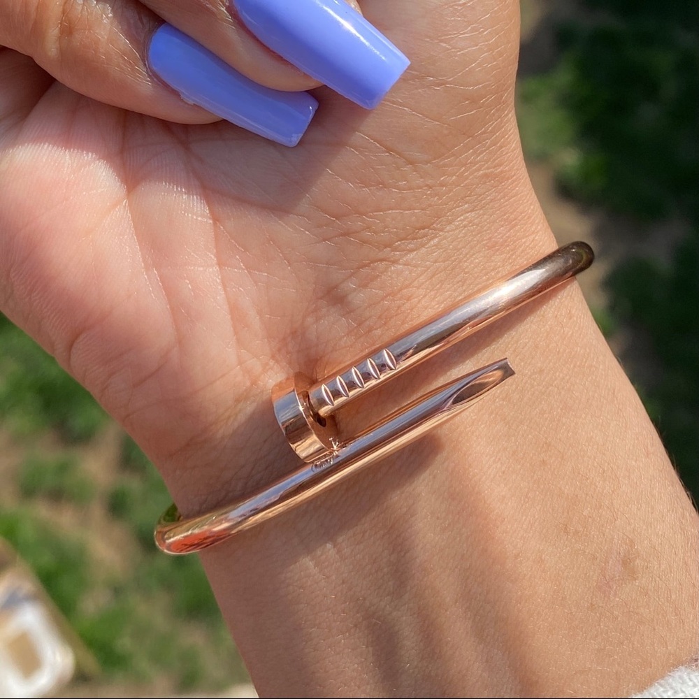 Rose Gold Nail Bracelet